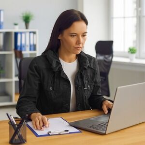 Lightweight Neutral Ruffle Collar Career Travel Black Cropped Cargo XL Jacket